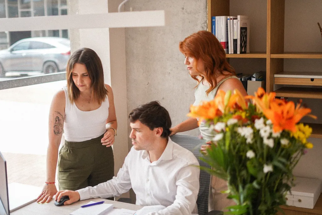 Equipo fundador Amper and Sand coworking Murcia centro con Doire Legal Care